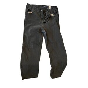 Harbor Bay Black Regular Fit Jeans Mens 40x34